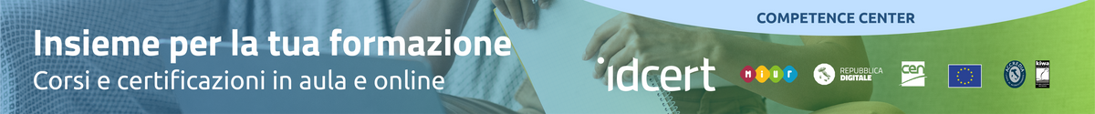 IDCERT Competence Center – Insieme per la tua formazione
